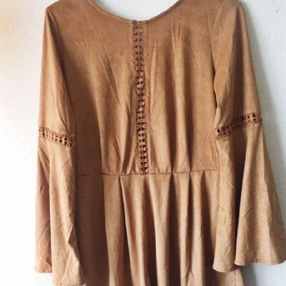 Suede romper